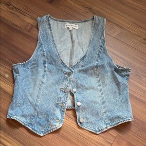 Aritzia Denim Vest
